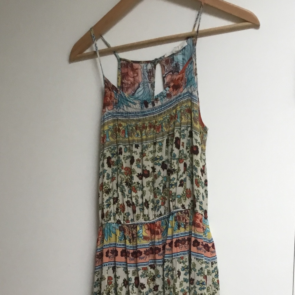 Floral Multi-pattern Maxi Dress